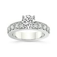 thumbnail image 1 of IGI Certified 5 Carat Round Shape Lab Grown Diamond Engagement Ring | 14K White Gold | Alfreda Half Eternity Diamond Ring | FG-VS1-VS2 Quality Friendly Diamonds, 1 of 7