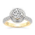 thumbnail image 1 of IGI Certified 5 Carat Round Shape Lab Grown Diamond Engagement Ring | 14K Yellow Gold | Luxoré Vintage Allure Diamond Ring | FG-VS1-VS2 Quality Friendly Diamonds, 1 of 7