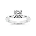 thumbnail image 1 of IGI Certified 6 Carat Cushion Shape Lab Grown Diamond Engagement Ring | 14K White Gold | Cordelia Knife Edge Solitaire Diamond Ring | FG-VS1-VS2 Quality Friendly Diamonds, 1 of 6