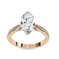 thumbnail image 1 of IGI Certified Lab Grown Diamond Engagement Ring | Center 11.50x5.50MM Marquise Cut Solitaire Stackable Wedding Rings For Women In 14k Solid Rose Gold | F-G, VS-SI Quality (1.38 Ctw) Ring Size-6, 1 of 7