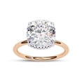 thumbnail image 1 of IGI Certified Lab Grown Diamond Engagement Ring | Center 8.7mm Cushion Cut Solitaire Stackable Wedding Promise Rings For Women 18K Solid Rose Gold | F-G, VS-SI Quality (2.80 Ctw) Ring Size-9, 1 of 7