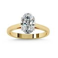 thumbnail image 1 of IGI Certified Lab Grown Diamond Engagement Ring | Center 9x6mm Oval Cut Solitaire Wedding Promise Rings For Women In 18K Solid Yellow Gold | F-G, VS-SI Quality (1.20 Ctw) Ring Size-9.5, 1 of 7