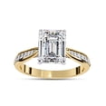 thumbnail image 1 of IGI Certified Lab Grown Diamond Engagement Ring | Center 9x7MM Emerald Cut Solitaire Stackable Wedding Rings For Women In 14k Solid Yellow Gold | F-G, VS-SI Quality (2.70 Ctw) Ring Size-6, 1 of 7