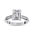 thumbnail image 1 of IGI Certified Lab Grown Diamond Engagement Ring | Center 9x7MM Emerald Cut Solitaire Stackable Wedding Rings For Women In 18K Solid White Gold | F-G, VS-SI Quality (2.70 Ctw) Ring Size-4.5, 1 of 7