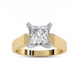 thumbnail image 1 of IGI Certified Lab Grown Diamond Ring | 6.5MM Princess Cut 4-Prong Solitaire Style Engagement Promise Rings For Women In 14k Solid Yellow Gold | F-G, VS-SI Quality (1.70 Ctw) Ring Size-9, 1 of 4