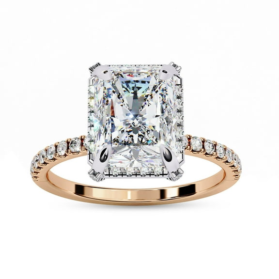 IGI Certified Double Halo Engagement Rings For Women, 1.40 Carat (ctw ...