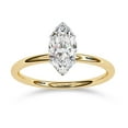 thumbnail image 1 of IGI Certified Lab Grown Diamond Solitaire Engagement Rings For Women, Center 10x5mm Marquise Cut 6-Prong Anniversary Wedding Ring In 14K Solid Yellow Gold F-G, VS-SI Quality (0.80 Cttw) Ring Size-5, 1 of 1