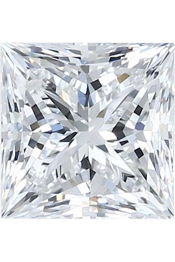 IGI Certified Lab Grown Loose Diamond, Princess Cut 1.5 Carat TW F-G Color VVS-VS Clarity for Making Ethical Diamond Jewelry