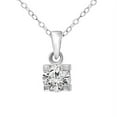 thumbnail image 1 of IGI Certified Natural Diamond Pendant 10K White Gold 3/4 carat 100% Real Diamond Flat Prong Solitaire Pendant For Women (3/4 CTTW, HI Color, I2-I3 Clarity, WITH GOLD CHAIN), 1 of 5