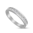 thumbnail image 1 of IGI Certified Natural Diamond Ring 10K White Gold 1/2 carat 100% Real Diamond Engagement Band Ring For Women ( 1/2 CTTW, GH Color, I1-I2 Clarity Diamond Jewelry For Women), 1 of 6