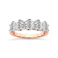 thumbnail image 1 of IGI Certified Oval Shape Lab Grown Diamond Anniversary Band Ring For Women | 5 Stone 4 CT TW 14K Rose Gold | FG-VS Quality Fairleigh Friendly Diamonds Band Ring, 1 of 5