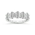 thumbnail image 1 of IGI Certified Oval Shape Lab Grown Diamond Anniversary Band Ring For Women | 5 Stone 5 CT TW 14K White Gold | FG-VS Quality Fairleigh Friendly Diamonds Band Ring, 1 of 6