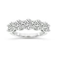 thumbnail image 1 of IGI Certified Oval Shape Lab Grown Diamond Anniversary Band Ring For Women | 5 Stone 3 CT TW In 14K Yellow Gold | FG-VS1-VS2 Quality Portia Friendly Diamonds Band Ring, 1 of 5