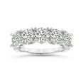 thumbnail image 1 of IGI Certified Round Shape Lab Grown Diamond Anniversary Band Ring For Women | 5 Stone 7 CT TW In 14K White Gold | FG-VS1-VS2 Quality Noella Friendly Diamonds Band Ring, 1 of 5