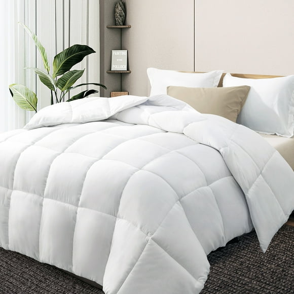 IGI Full/Queen Comforter, White | All Season Hotel Down Alternative Duvet Insert, Adult, Unisex, 88x92in