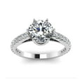 thumbnail image 1 of IGI / GIA Certified 0.83 Ct Lab Grown Diamond Women Ring 18k White Gold Sizable, 1 of 5