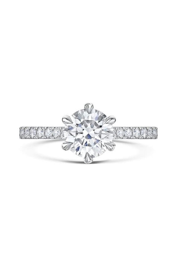 IGI / GIA Certified 14k White Gold Lab Grown 0.76 Ct Diamond Ring for Women