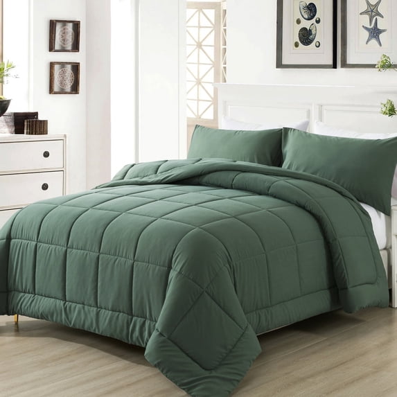 IGI King Comforter, Avocado Green | All Season Hotel Down Alternative Duvet Insert, Adult, Unisex, 102x90in