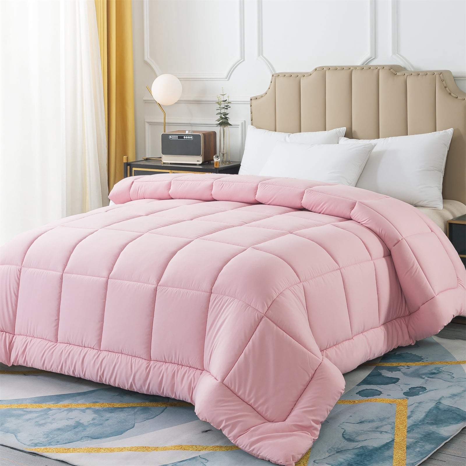 IGI King Comforter, Pink | All Season Hotel Down Alternative Duvet Insert, Adult, Unisex, 102x90in