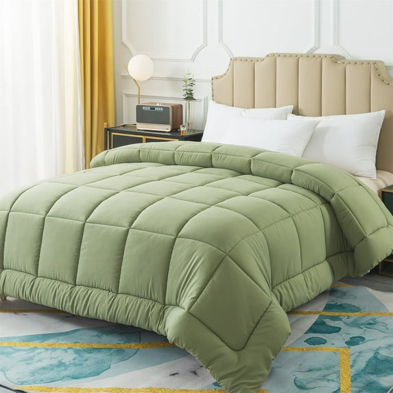 IGI Twin Comforter, Sage Green | All Season Down Alternative Duvet Insert, Adult, Unisex, 64x88in