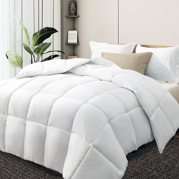IGI Twin Comforter, White | All Season Hotel Down Alternative Duvet Insert, Adult, Unisex, 64x88in