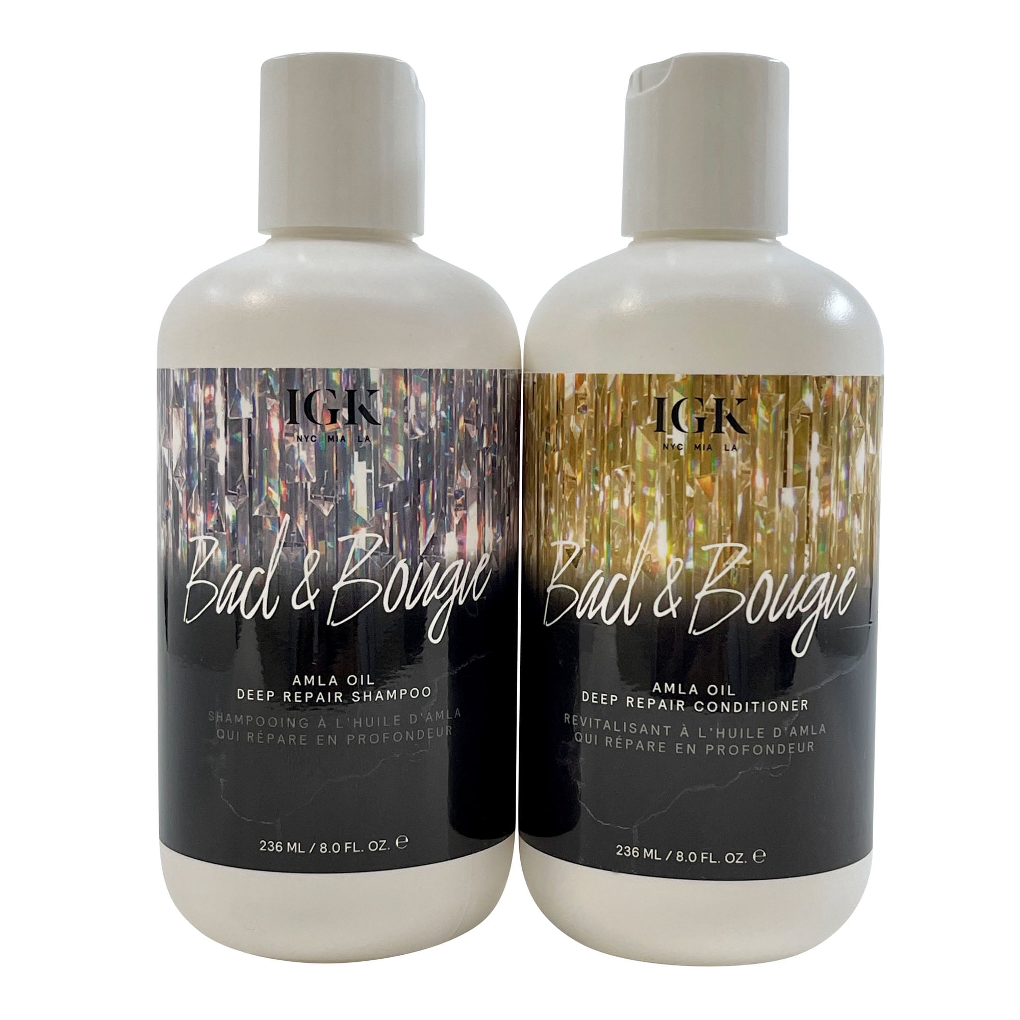 IGK Bad & Bougie Amla Oil Deep Repair Shampoo & Conditioner Set 8 OZ Each