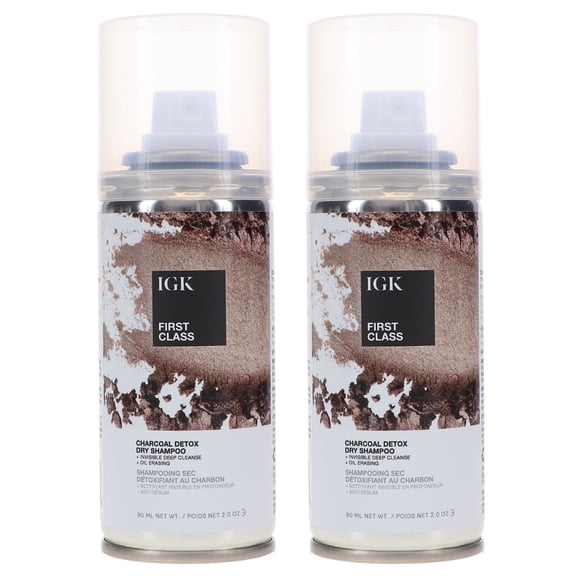 IGK First Class Charcoal Detox Dry Shampoo 2 oz 2 Pack