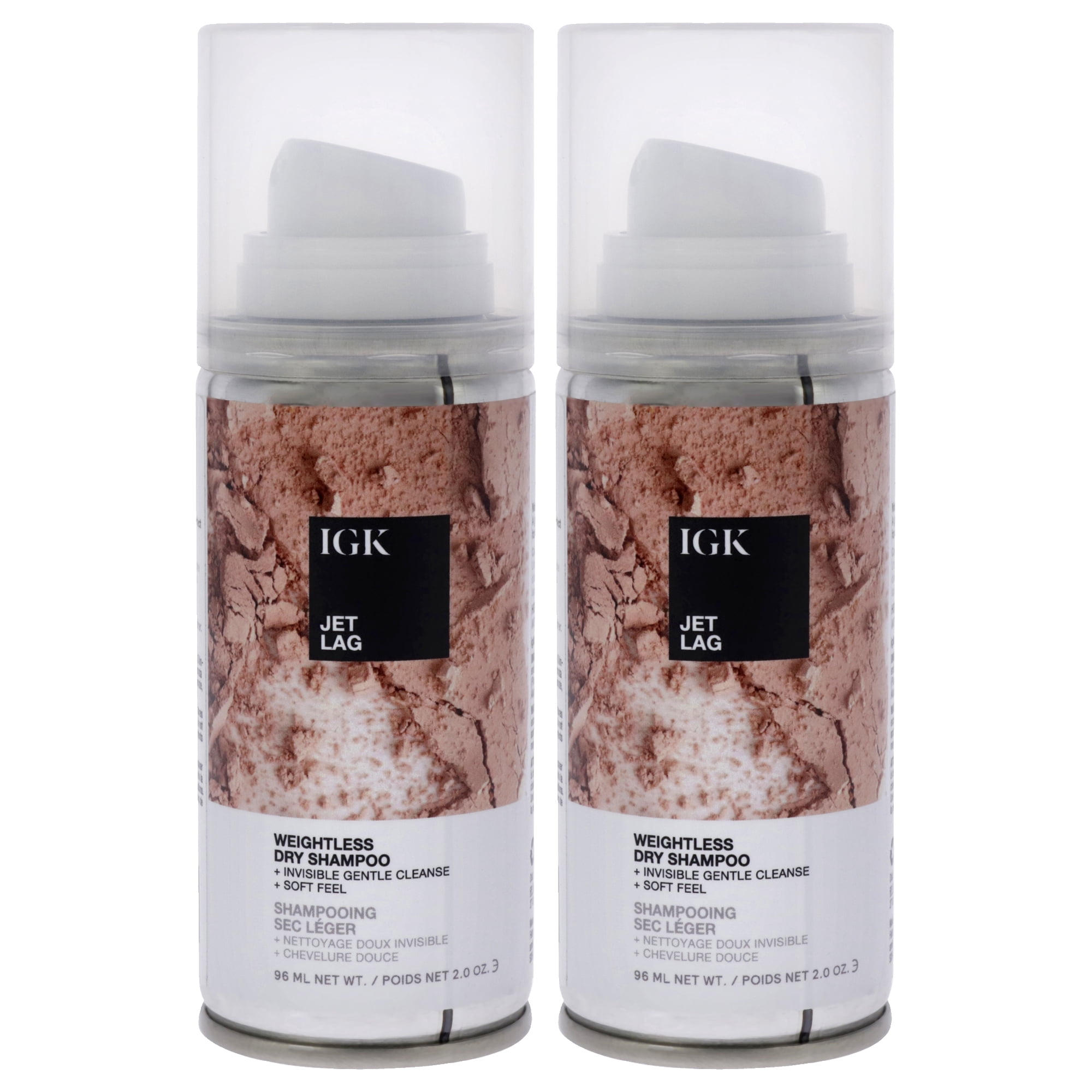 IGK Jet Lag Weightless Dry Shampoo - Pack of 2 , 2 oz Dry Shampoo