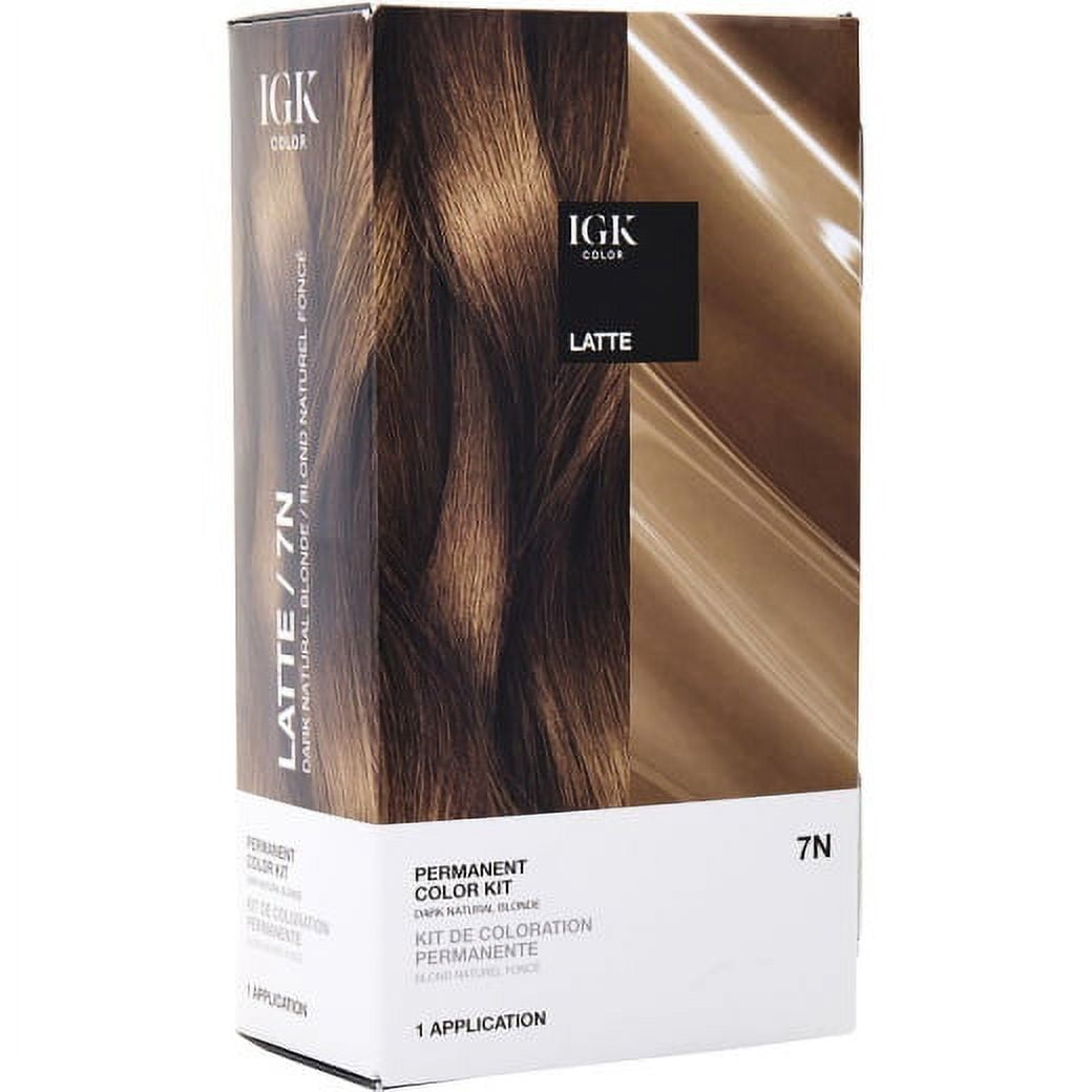 IGK Permanent Color Kit 7N Latte IGK Permanent Color Kit 7N Latte