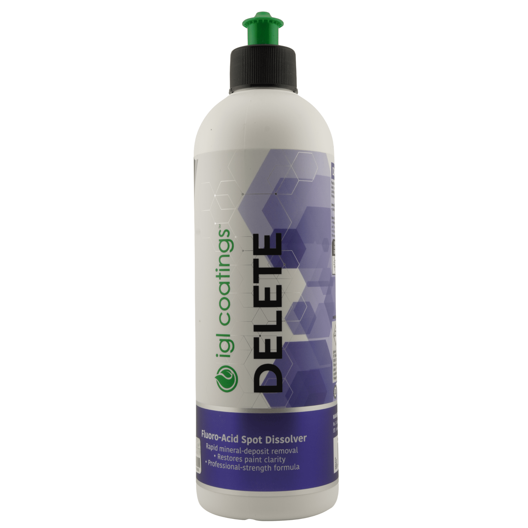 IGL Coatings EcoClean Delete (500ml Bottle) Water Spot & Road Salt 