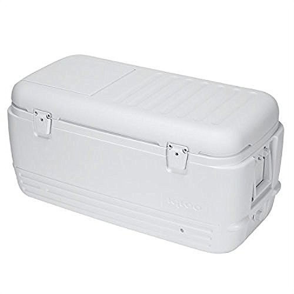 IGLOO 11442 100QT QUICK & COOL MARINE WHITE ICE CHEST 100