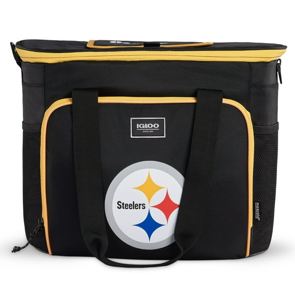 IGLOO Black Pittsburgh Steelers 28-Can Tote Cooler