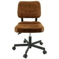 thumbnail image 1 of IGO Ergonomic  Office Task Desk Chair Swivel Home Comfort Chairs,Adjustable Height with ample lumbar support for office bedroom,Brown, 1 of 9