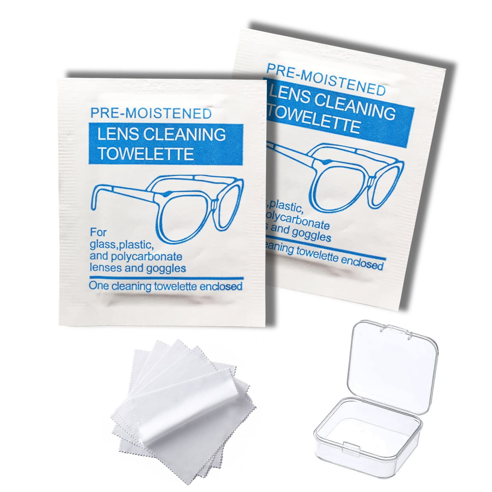 IGOOLEE 200 Pcs Disposable MMF7 Eyeglass Cleaning Tissues Wipes