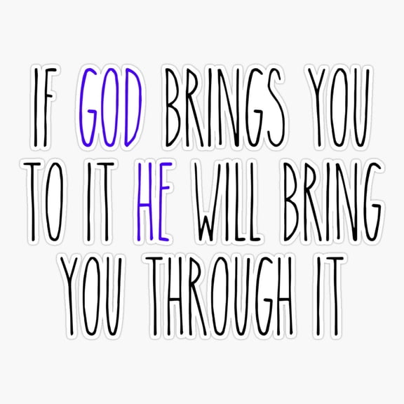 IGod brings you to it Sticker
