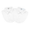 thumbnail image 1 of IGotCollared Womens Detachable Collar, Stylish, Comfortable, 2-Pack White, Women's Dickey False Collar, One Size Fits All, 1 of 3