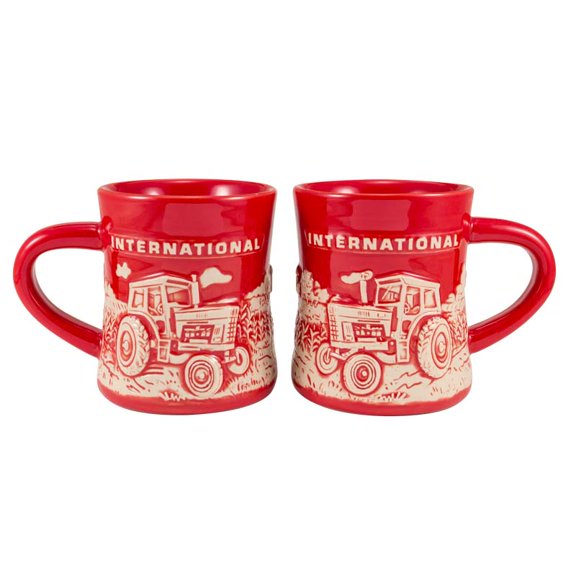 IH Farmall 1066 Raised-Relief Red Mug
