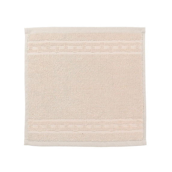 IH Casa Decor Basketweave Wash Cloth (12 X 12) (Taupe) - Set of 6
