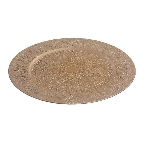 IH Casa Decor Charger Plate (Lily Bulb) (Champagne) (13") - Set of 6