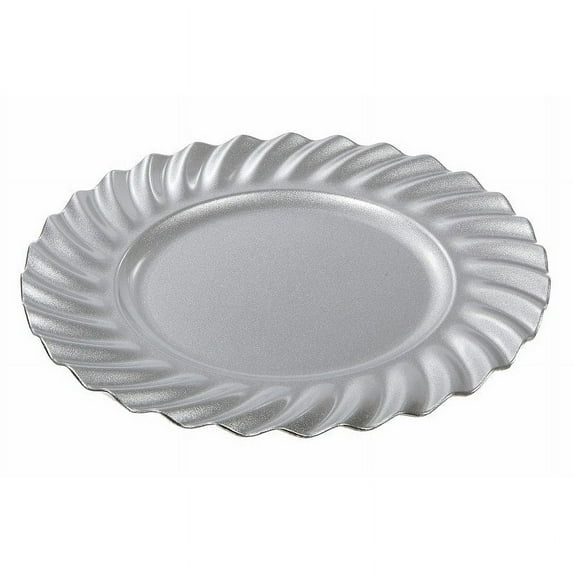 IH Casa Decor Charger Plate (Wavy) (Silver) (13") - Set of 6