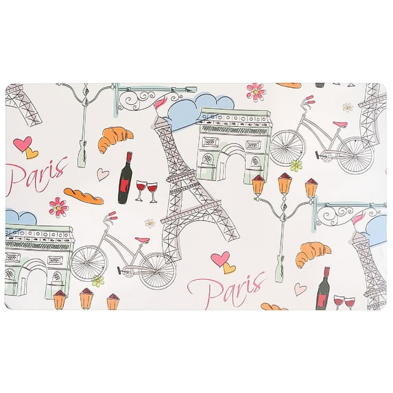 IH Casa Decor Plastic Placemat Paris 12 X 18 - Set of 12