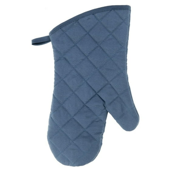 IH Casa Decor Quilted Oven Mitt (Blue) (7.5" X 13") - Set of 4