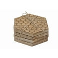 thumbnail image 1 of IH Casa Decor Set Of 4 Mango Wood Hexagon Honeycomb Coasters, 1 of 2