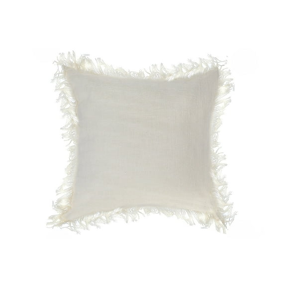 IH Casa Decor Slub Cotton Ivory Cushion Chloe 18 X 18 - Set of 2