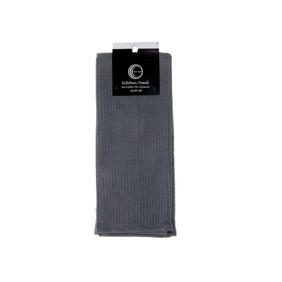 IH Casa Decor Waffle Kitchen Towel (Gray) - Set of 6