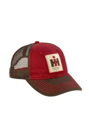 IH Patch Logo Washed, Dirty and Weathered "Look" Red & Brown Cap with Mesh Back 400863