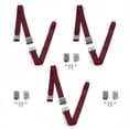 thumbnail image 1 of IH Scout 1961-1980 Airplane 2 Point Burgandy Lap Bench Seat Belt Kit with Bracketry - 3 Belts, 1 of 1