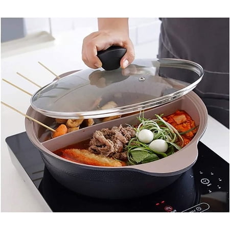 IH Shabu Shabu 28 cm Double Coated Ceramic Stock Pot - 2.7 Liters, 11 Inches, 4.8 Lbs