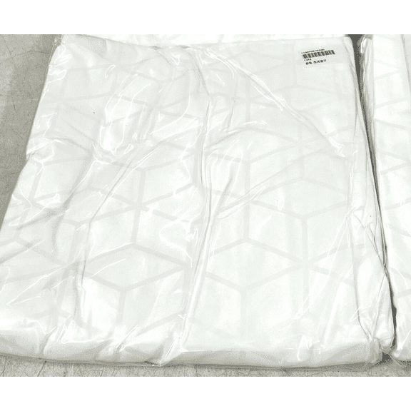 IHG Valley Forge LUXURY Queen 89.5" x 87" WHITE Duvet Cover Jacquard