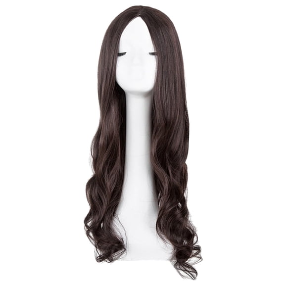 IHGEHA Half Wigs for Brown Women Human Hair Wig Bundles Long Loose Wavy Syntheic Wig Front Wig Curly Full Natural Hair Wigs Women Glueless Closure Wefted Wigs